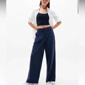 Athleta Wide Leg Pinnacle Pants in Navy Blue